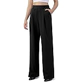 JOYCATCH Wide Leg Work Pants for Woman Stretchy Office Slack Dress Pants Business Trousers with Pockets
