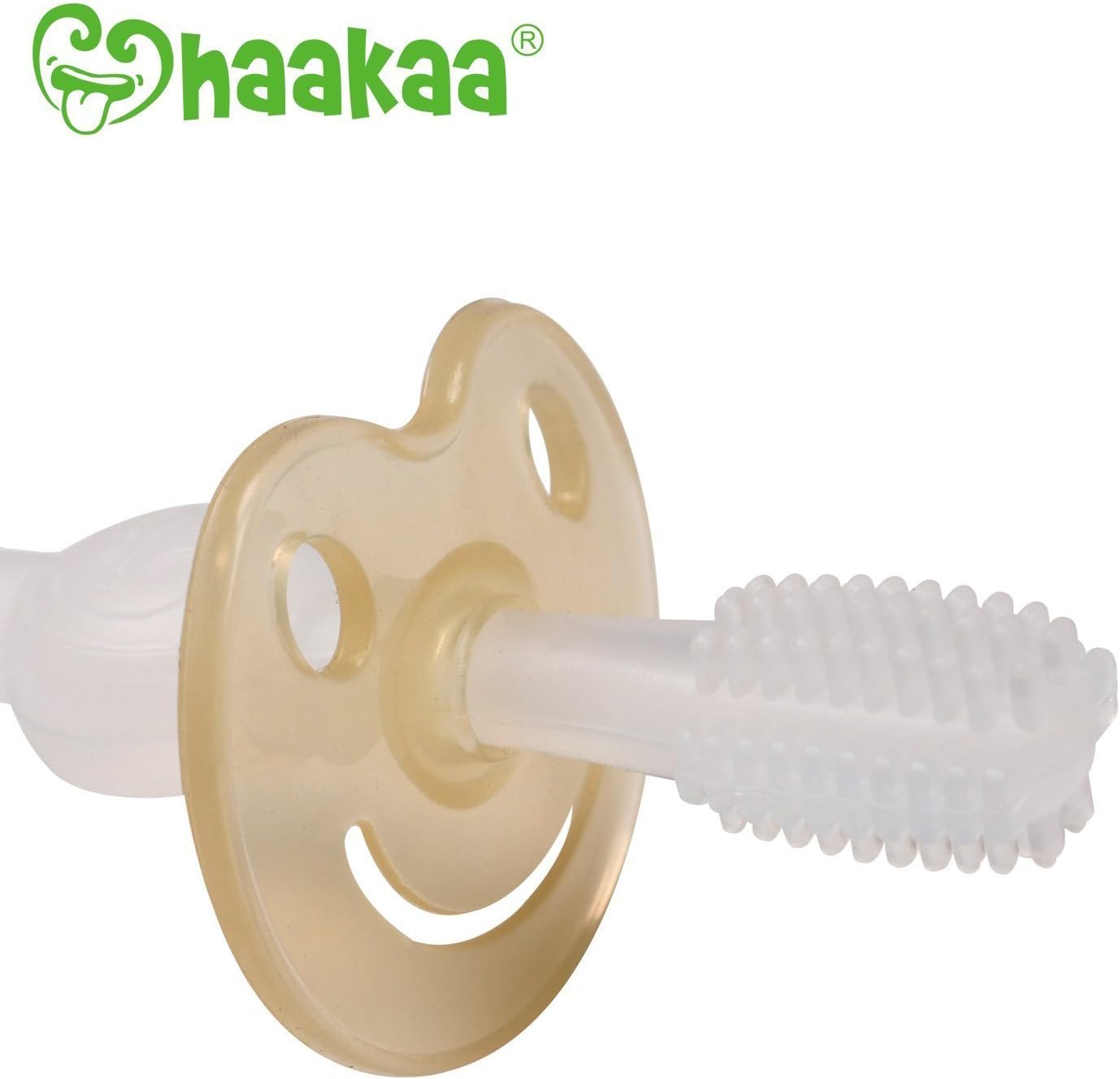 Haakaa 360 Degree Silicone Baby Toothbrush, Clear, 16 g - Image 5