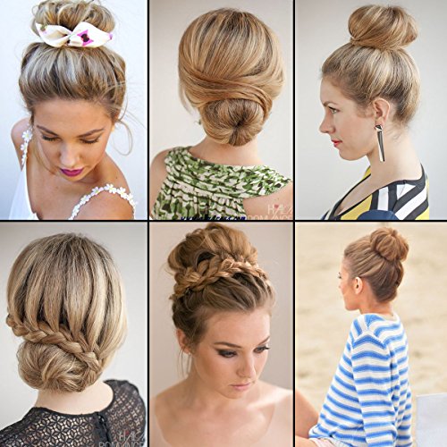Shells® 3PCS Classy Black Round Hairdressing Tool Hair Former Donut Doughnut Ring Styling Mesh Chignon Bun Maker