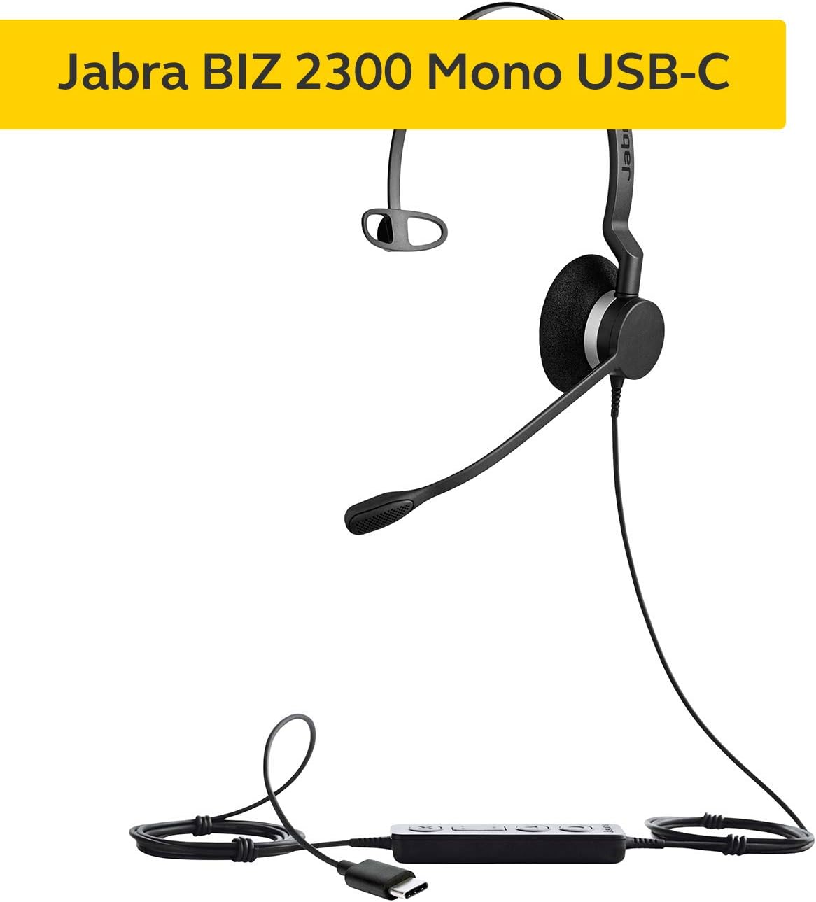 Jabra Biz 2300 USB-C MS On-Ear Mono Headset - Image 3