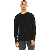 Bella Canvas Unisex Adult Fleece Drop Shoulder Sweatshirt (XXL) (Black)