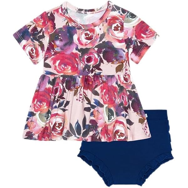 Bamboo Viscose Baby Girl Outfit Set - Sleeveless Top With Bloomers 2 Piece Clothing