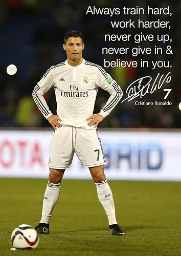 Cristiano Ronaldo # 84 - motivational quotation - signed ...