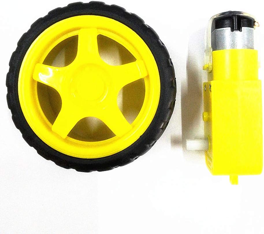 Gear Motor Set DC 36V Mini Geared Motor Toy Motor Plus Tire Wheel