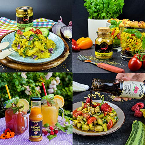 Präsentkorb für Feinschmecker gefüllt I Geschenkkorb für Männer und Frauen I Feinkost-Presentkorb glutenfrei und mediterran – Bild 4