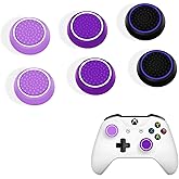 DLseego 6PCS Thumb Grips Caps for Xbox One X S PS5 PS4 PS3 PlayStation DualSense Switch Pro Wireless Controller Steam Deck, S