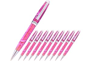 European Woodturning Twist Pen Kits 10 Packs (Chrome) Designer Pen Kits