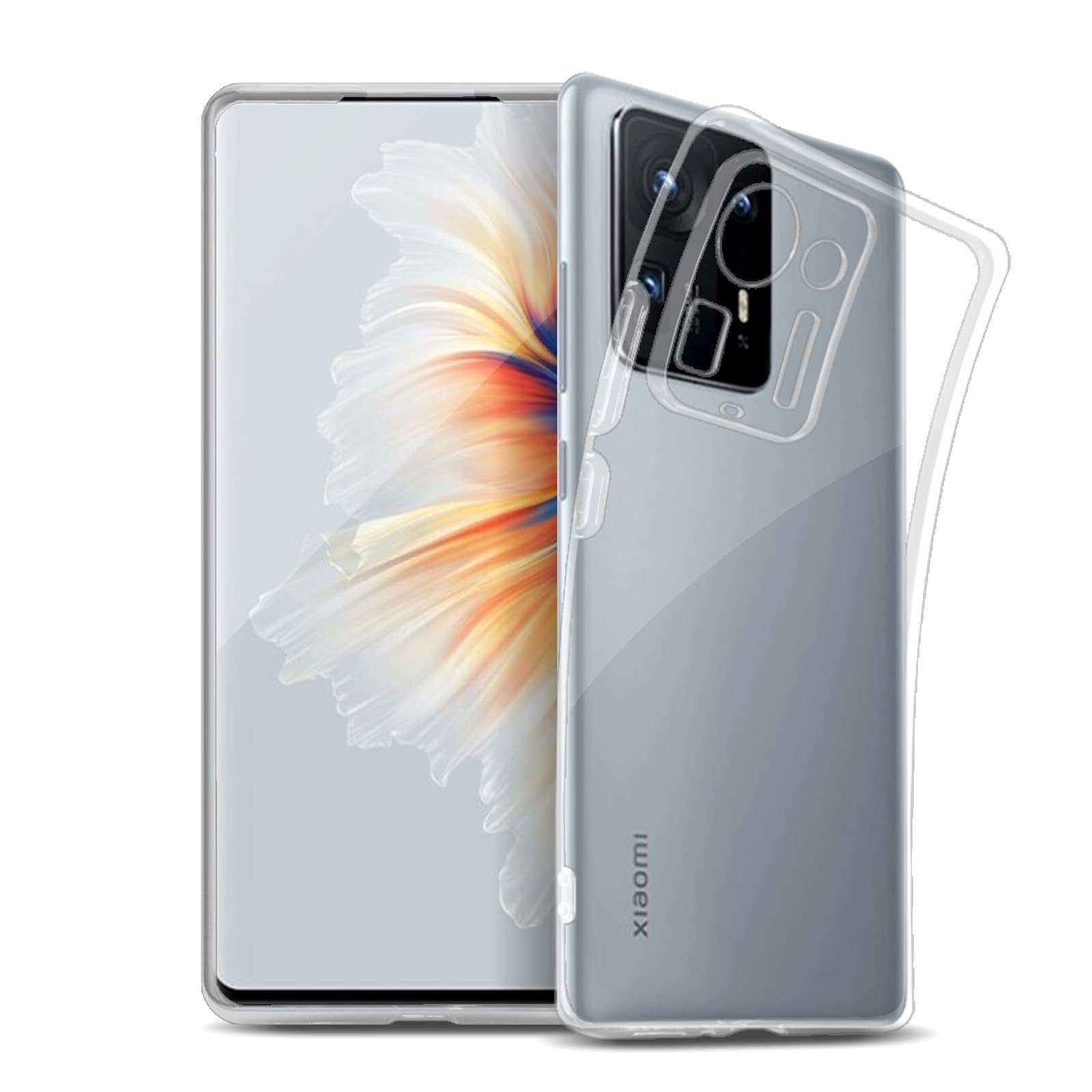 ROVLAK Case for Xiaomi Mix 4 Clear Ultra Slim Case Anti Yellowing Soft TPU Silicone Anti-Fingerprint Cover+Shockproof Case Full Body Protection for Xiaomi Mix 4 Smartphone
