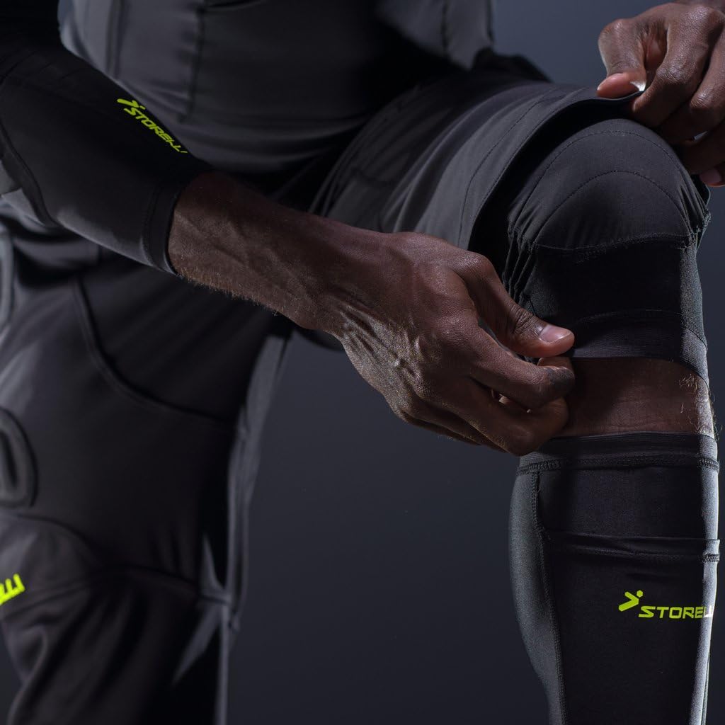 Storelli ExoShield Goalkeeper 3/4 Pants | 3/4-Length Padded Soccer Pants | Premium Hip and Knee Protection : Clothing