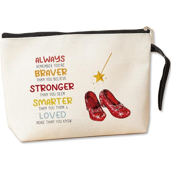Marienkäfer Make-up-Tasche – 'Good Luck' Motiv, Reißverschluss, Wasserdichtes Segeltuch, 23x17x5 Cm