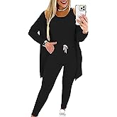 BDAILKA 3 Piece Lounge Sets for Women Outfits Comfy Tank Tops High Waisted Pants with Cardigan Loungewear