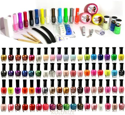 100-pc All About Nail Package - Assorted 100 Nail Set - Lacquers Art Clipper, File and more