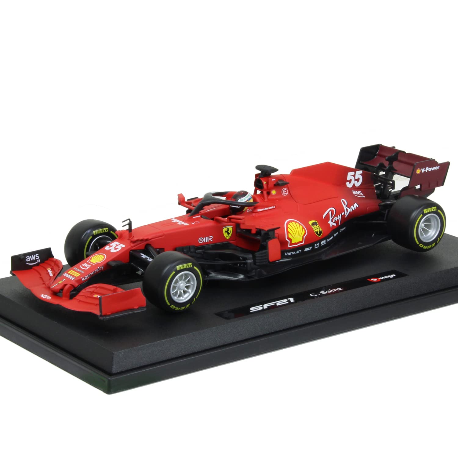 Bburago Maistro 1:18 F1 2021 SF21 FERRARI SAINZ