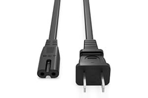 Superer 8 ft AC Power Cord Cable Fit for Sony PS5 PS4 PS3 Slim PlayStation 5 4 3, Xbox Series X/S, Xbox One X/S, TV, Printer,