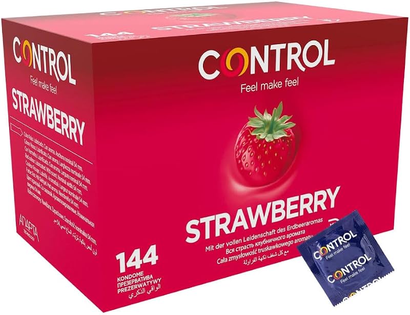 Strawberry Preservativi Aromatizzati alla Fragola in Lattice Naturale - 144 Profilattici