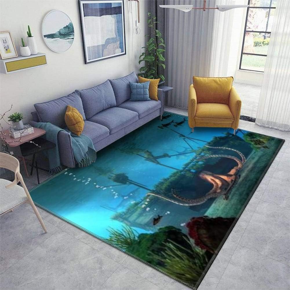 Home Area Runner Rug Pad A Sunken Pirate Ship Lies on The Seabed in Shallow Water As Sharks Thickened Non Slip Mats Doormat Entry Rug Floor Carpet for Living Room Indoor Outdoor Throw Rugs
