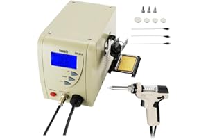 Pro Digital Vacuum Desoldering Station, Anesty Professional Removal Rework Station ZD-915 Iron Gun Built-in Vacuum Pump