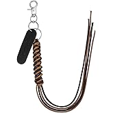 TUCEWP Rope Keychain Cute Bag Charms for Women Men 16 Inch Y2k Braided Rope Knot Pants Keychain Vintage Coffee Black Purse Charm for Handbags Backpack Accessories Trendy Birthday Christmas Gift