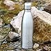 Vacuum Insulated Double Wall Stainless Steel Leak-proof Cola Shape Portable Travel Sports Water Bottle (Natural)