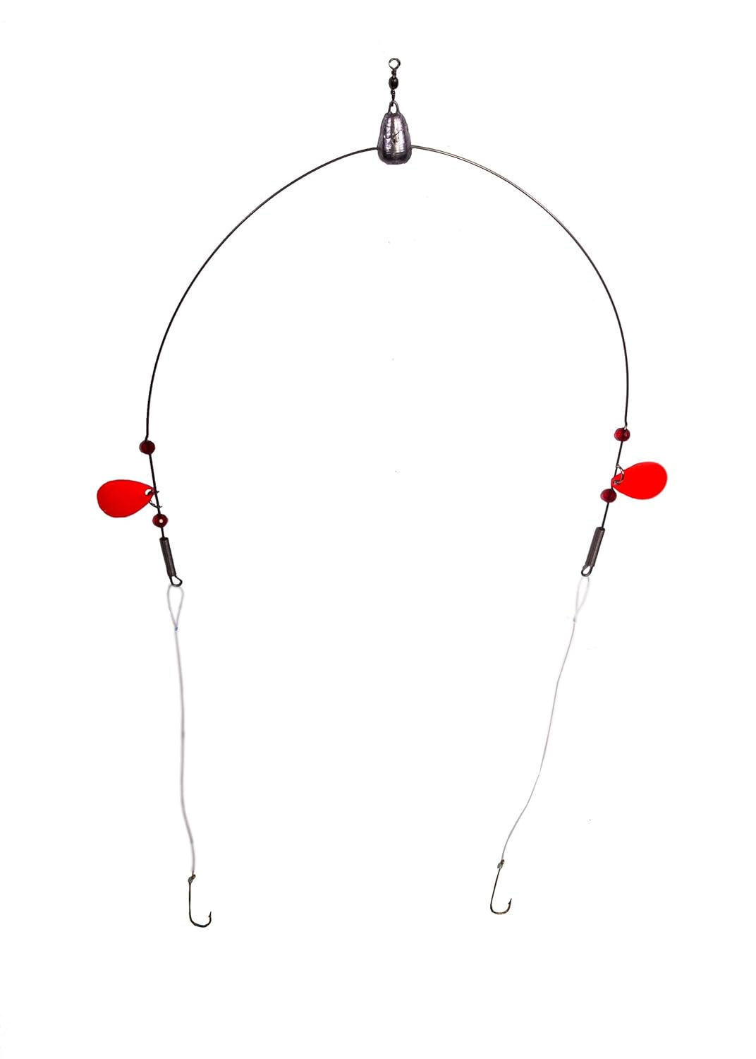 Bullet Weights Perch Fishing Rig, Red Fishing Bait Rigs