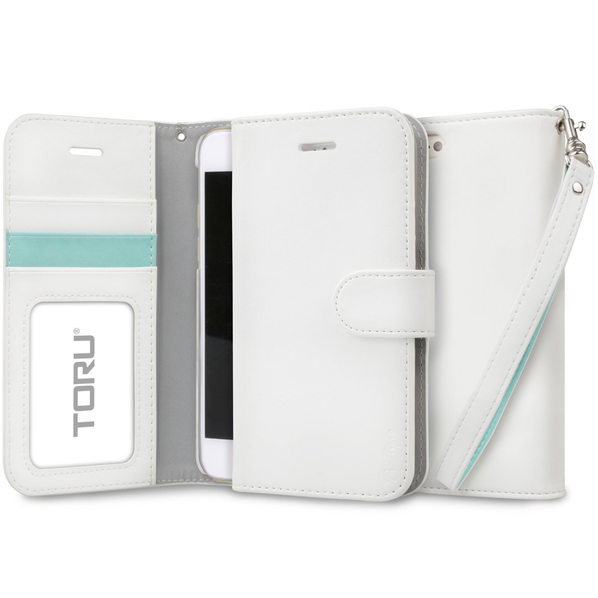 Iphone 6s Case Toru Prestizio Wristlet White Wallet Case Card