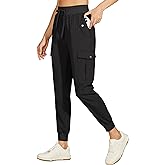 Willit Women's Hiking Pants Cargo Joggers Lightweight Quick Dry Athletic Workout Travel Casual Pants Pockets