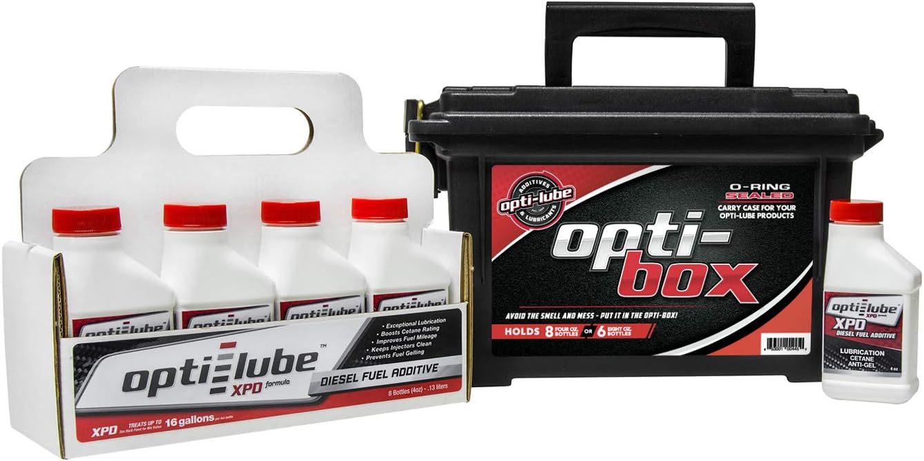 OptiLube XPD Formula Diesel Fuel Additive 4oz 8 Pack with