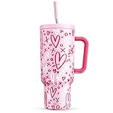 Meoky 40 oz Tumbler with Handle and Straw, Tumbler