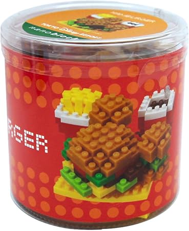 Amazon ミッキーシェイプ ハンバーガー ナノブロック ディズニー おもちゃ ブロック ミッキー マウス パーク フード リゾート限定 グッズ お土産 おもちゃ おもちゃ