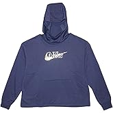 Nike Sportswear Rally Funnel Neck Metallic Graphic Hoodie Purple/Gold