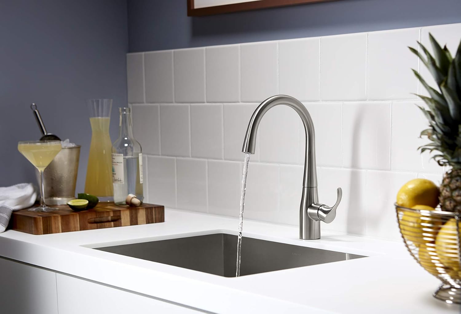 KOHLER K-22034-VS Simplice(R) Bar Sink Faucet, Vibrant Stainless - - 