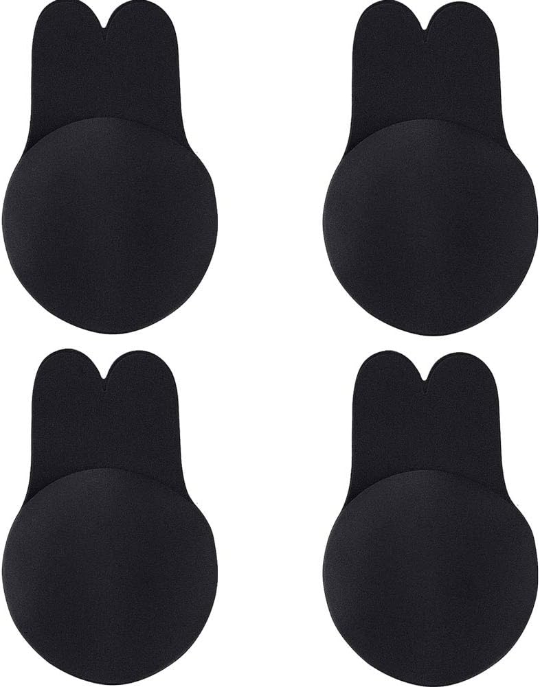 ABenkle Women Lift Nipplecovers Adhesive Strapless Backless Bra Breast Petals Lift - 2 Pairs