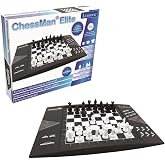 Lexibook, Chessman Elite Interactive Electronic Chess CG1300 | 64 levels, LED indicators, battery or adapter powered, Black/white