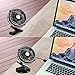 Allkeys Desk Fan, USB Portable Mini Personal Fan, Super Quiet, 360° Up and Down, Rechargeable Fan for Baby Stroller, Camping, Home and Office (Black)