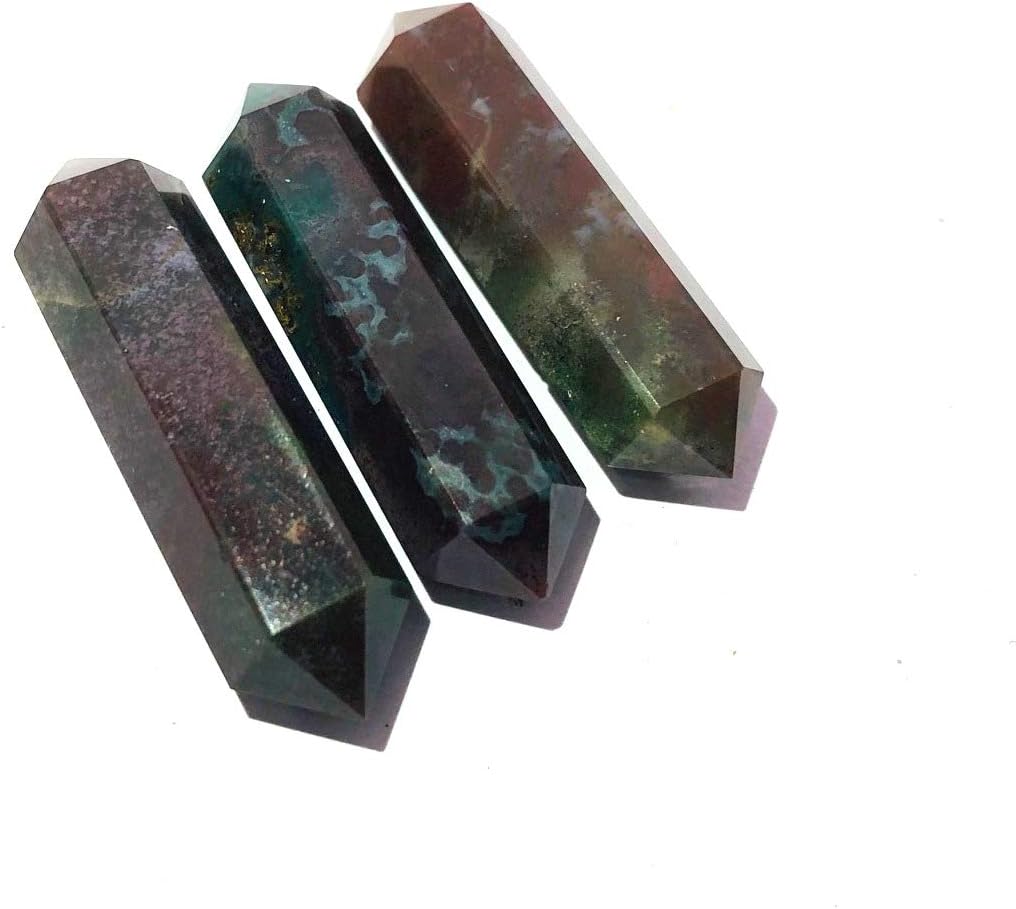 Bloodstone Double TERMINATED Pointer Crystal Healing Reiki FENG Shui Fashion Jewelry Gift Positive Energy Meditation Peace Handcrafted Gemstone - Image 3