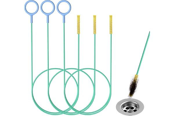 Kelly's Collection 30 Inch Drain Snake Hair Clog Remover, Anti-Break Metal with Nylon Layer Sink Snake, Shower Drain Cleaner