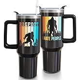 ysnifeiw 40oz Big/foot Tumbler with Handle - Sasquatch Gifts Cup for Dad Father's Day Birthday Christmas Gifts for Men
