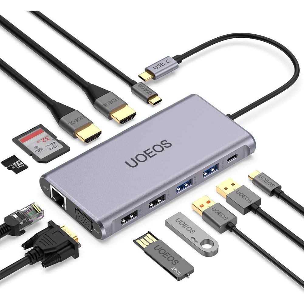 Uoeos HUB USB 12w1