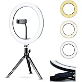 Anel Iluminador LED Flexivel Ring Light Tripe 20cm com Suporte Celular Universal Selfie Youtuber Gravação Fotos Makes