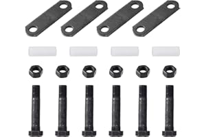 Trailer Axle Shackle Kit for 3,500 to 7,200 lbs Boat Trailer, Double Eye Leaf Spring Tandem Suspension Hanger Kit