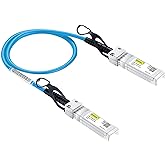 10Gtek Blue Colored 10G SFP+ DAC Cable - Twinax SFP Cable for Ubiquiti UACC-DAC-SFP10-0.3M, 0.3-Meter(1ft)