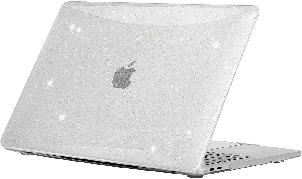 EooCoo Case for New MacBook Air 13 M1 A2337 A2179 A1932 Glitter Crystal