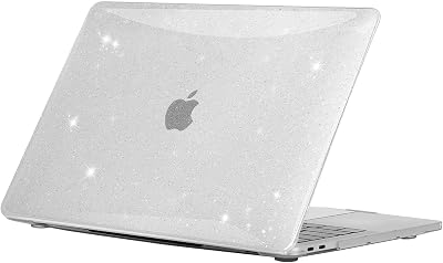 EooCoo Case for New MacBook Air 13 M1 A2337 A2179 A1932 Glitter Crystal