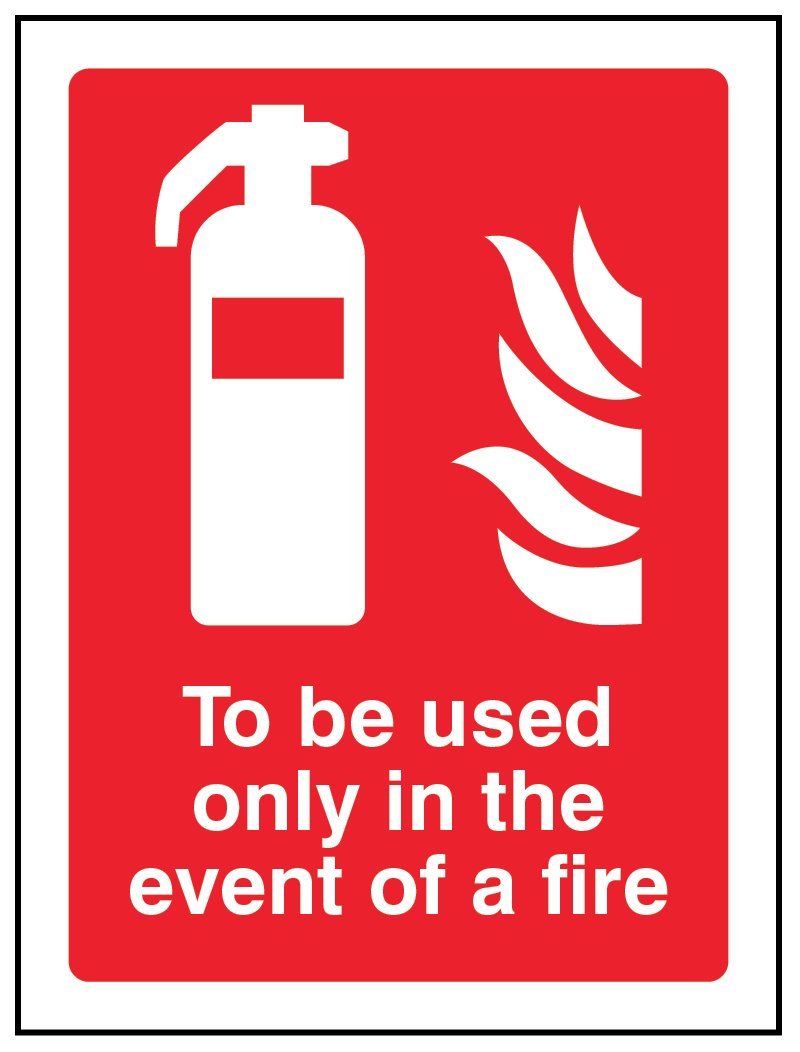 Caledonia Signs 21074E Sign, To Be Used Only In The Event Of A Fire