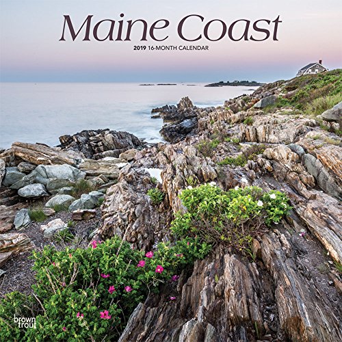 Maine Coast 2019 12 x 12 Inch Monthly Square Wall Calendar, USA United States of America Northeast State Ocean Sea Nature (Multilingual Edition) by BrownTrout Publishers Inc.