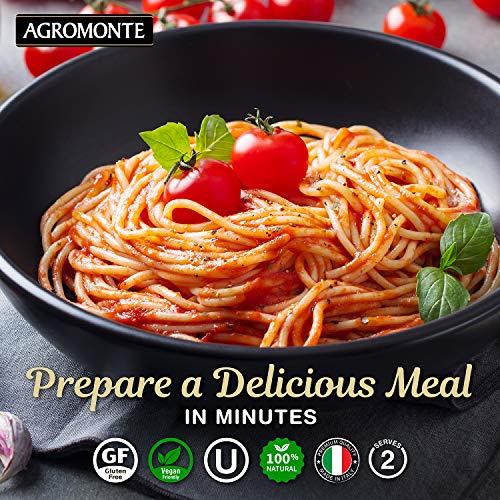 Agromonte Authentic Italian Cherry Tomato Pasta Sauce (Puttanseca) with Olives and Capers - Taste of Italy Gourmet Foodie and Chef Gift - Certified Kosher, Gluten-Free, All Natural 9.17oz (single) - Thumbnail 3