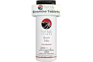 Hot Tub Things Bromine Tablets for Hot Tub & Spa - Powerful Water Sanitizer for Clean and Safe Water, Ideal for Hot Water & Sensitive Skin, Compatible with Bromine Floaters & Spa Systems - 1.5 Pounds