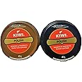 Kiwi Shoe Polish Paste Black and dark tan [Pack Of 2 (one each)]