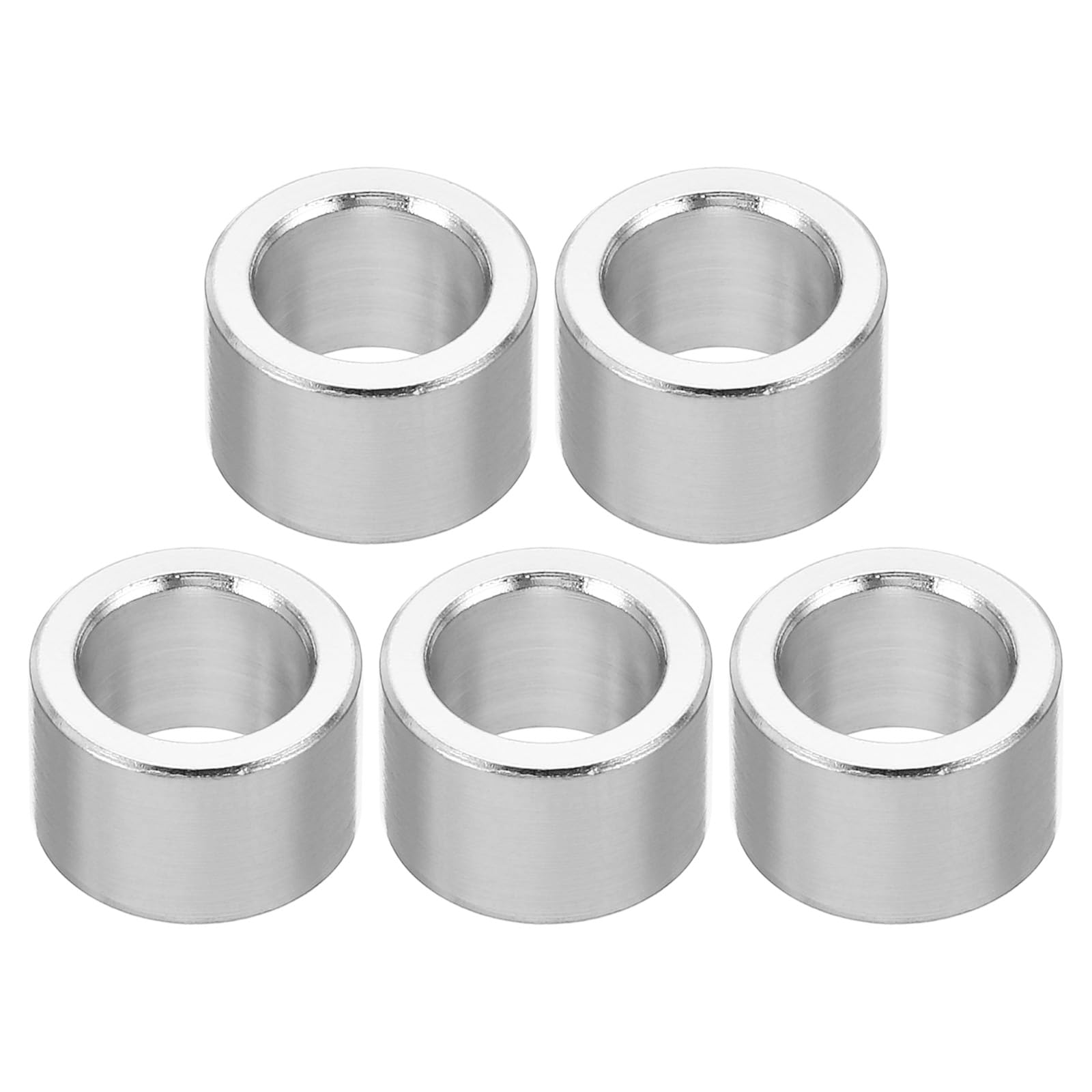 PATIKIL M8 Aluminum Spacers, 5Pcs Metal Spacer Aluminum Round 8.2mm ID x 12mm OD x 8mm L Thickness Aluminum Spacer Screw Standoff for 5/16" or M8 Screw Bolts