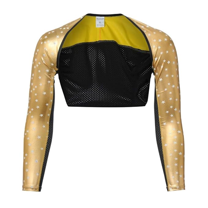 Yanhoo Neue Männer Sexy Kunstleder Stern Print Mesh Dessous Unterwäsche Herren Nacht Show Schal Gestempelt Gold Gedruckt Pyja